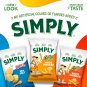 Simply Ruffles SEA SALTED Potato Chips Snacks Less Fat Sunflower Oil 8Oz. 2 Bags