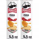 Pringles PIZZA Flavored Con Sabor Potato Crisps Chips, 5.5  (2 Cans)