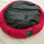Santa's Belt Pet Plushy Santa Dog Bed, Round Red, Extra "cushy" - 25" Round x 6"