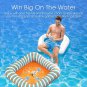 Cipton Floating Inflatable Card Table Set with 4 Seats, Waterproof Cards