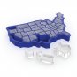 True Zoo Silicone Ice Cube Tray, Chocolate Mold, U Ice of A, Blue 1"x5"x8"
