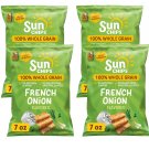 -Sunchips Multigrain Chips FRENCH ONION Flavor Snacks Sun Chips Grain 7Oz. 2 Bags