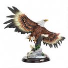 FREEDOM'S PRIDE WINGSPAN AMERICAN BALD EAGLE STATUE SCULPTURE 16" WIDE 1