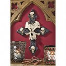SPELLBOUND SKULL GOTHIC CROSS GOTHIC CELTIC WALL SCULPTURE 12" HIGH CL2611