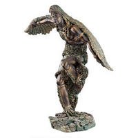 Indian Eagle Dancer Sculpture Statue Figurine Collectible Large 11-1/2" x 12"