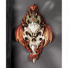 Skull and Sword Gothic Medieval Tribal Wall Sculpture Collectible Large 13" QS231931