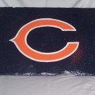 Chicago Bears C Logo'd 12" x 18" Hand Painted Heavy Slate Sign for Bar, Man Cave