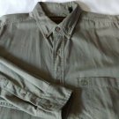 Timberland Medium Button Up & Collared Olive Long Sleeve Casual Dress Shirt