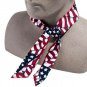 MiraCool Wavy American Flag Cooling Bandana Summer Heat Cooling For Neck or Head. Ideal For Pets Too
