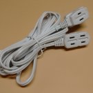 Jason E184278 K-3 Single Male to Dual Female 6 Plug  6 Ft. White Extension Cord