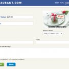 $25 Restaurant.com Gift Card For Only $20