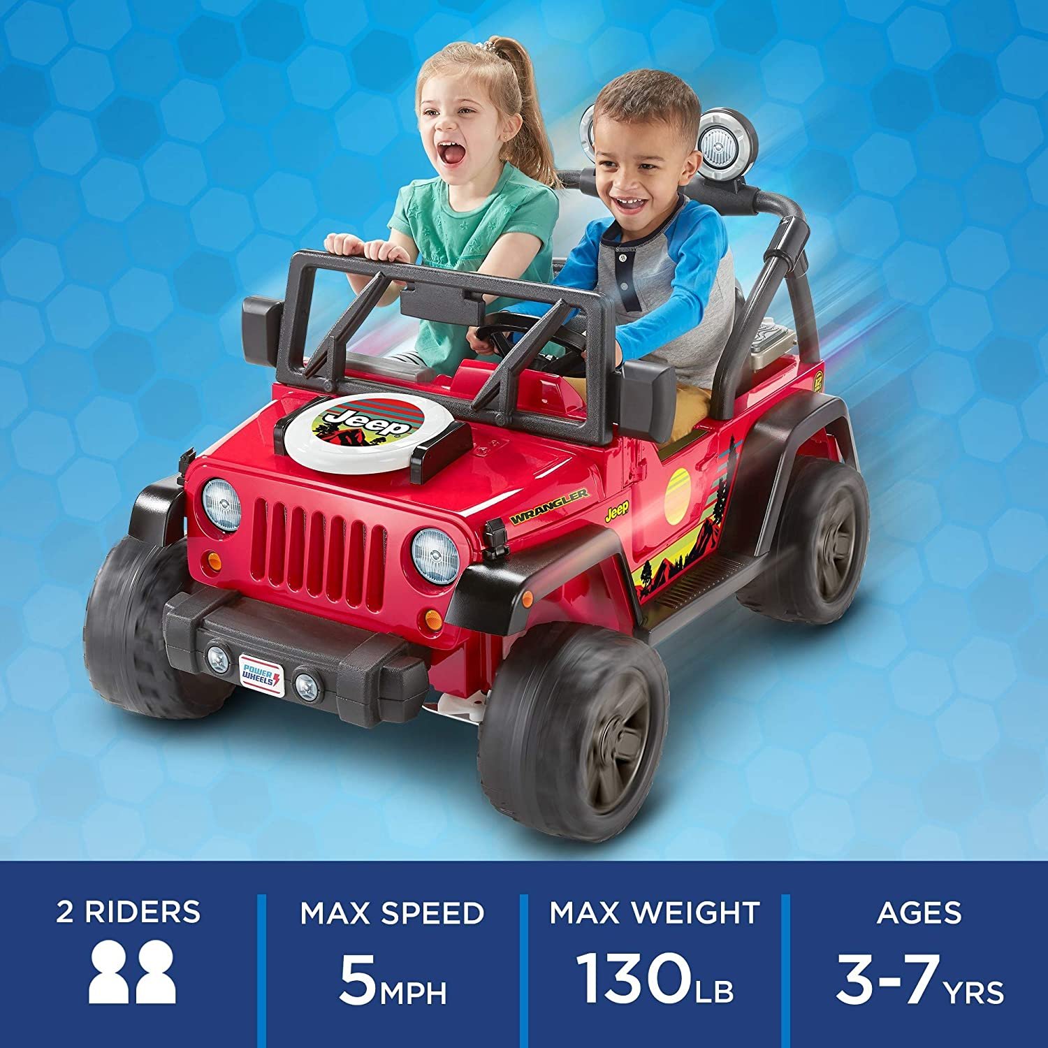 BBQ Fun Fisher-Price® 12 Volt Dual Seat Power Wheels Jeep Wrangler