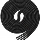 Waxed Round Black Shoelaces (1 Pair) for Oxford Dress Boots Leather Shoe Laces 44" (111cm)