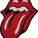 Rolling Stones Rock Band Tongue Logo Embroidered Iron on Cotton Patch