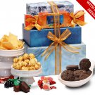 Tower Basket of Snacks, Cookies, Chocolates w/FREE Gift Message, 2-3 Day Delivery, Kosher Certified