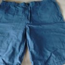 Perry Ellis America Flat Front Shorts, 40W, Cotton Blend, Dark Grey in Color