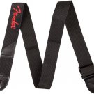 Fender Guitars Authentic Black w/Red Logo Guitar Strap