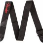 Fender Guitars Authentic Black w/Red Logo Guitar Strap