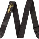 Fender Guitars Authentic Black w/Yellow Logo Polyester Guitar Strap