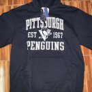 Pittsburgh Penguins w/Logo EST 1967 Authentic Retro Sport Men's Black 2XL Hoodie