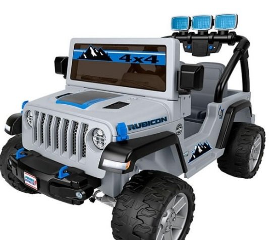 Your Theme (Grey) Power Wheels Jeep - Toy Story, Barbie, Hot Wheels, Princess, TMNT, OR Wonder Woman