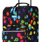 Fortnite 18" Black & Multicolor Spotted Upright Soft Rolling Case Handle Luggage