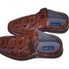Men Stacy Adams Biscayne Fisherman Cognac Sandals NIB 9M RARE Manufacturer Disc