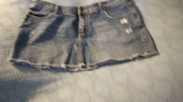 BLUE JEAN MINI SKIRT