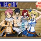 FAIRY TAIL MANGA ANIME NATSU LUCY GRAY FLEECE BLANKET 2 HOME BED GIFT 50"x60"