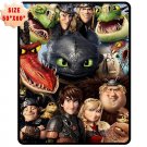 HOW TO TRAIN YOUR DRAGON 2 FLEECE BLANKET 01 HOME GIFT 50" X 60"