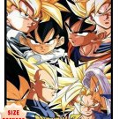 DRAGONBALL Z SUPER SAIYAN GOKU VEGETA GOHAN FIGURE FLEECE BLANKET 1 SIZE 50"X60"
