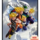 DRAGONBALL Z SUPER SAIYAN GOKU VEGETA GOHAN FIGURE FLEECE BLANKET 4 SIZE 50" X 60"