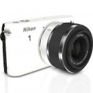 Nikon 1 J1 10.1 MP Mirrorless Digital Camera - White - 1 NIKKOR VR 10-30mm Lens