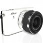 Nikon 1 J1 10.1 MP Mirrorless Digital Camera - White - 1 NIKKOR VR 10-30mm Lens
