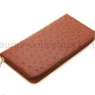 High Quality Women's Wallet NAPA Original Ostrich Cow Leather Free Gift Pack Box