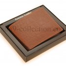 Men's Wallet Bi Fold, Genuine Embossed Cow Leather NAPA, Free Gift Pack