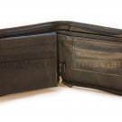 Men's Bifold Wallet, High Quality Soft Grain Geniune Cow Leather, Zip Around