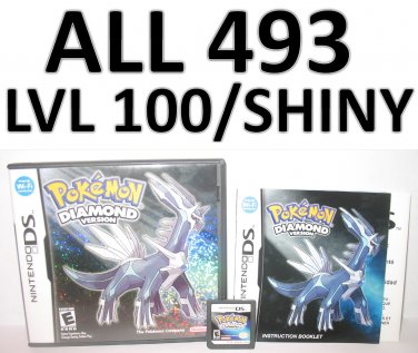 Unlocked Pokemon Diamond Complete Shiny Pokedex Max Items 
