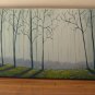 fall in forest painting