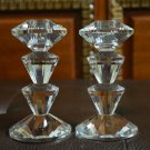 crystal candle holder set