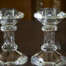 crystal candle holder set
