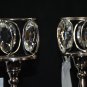 crystal candle holder set