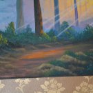 sun rays oil painting