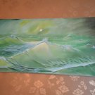 Night wild sea painting