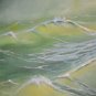 Night wild sea painting