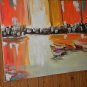 boats oil painting