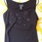 Bcbg Max Azria Black Beaded Cami Small S