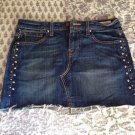Levi's Premium Studded Frayed Denim Skirt Size 26