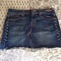 Levi's Premium Studded Frayed Denim Skirt Size 26