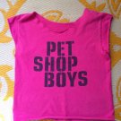 Vintage Pet Shop Boys Uni-tour Small/Medium 2002 Tour Cropped T-Shirt